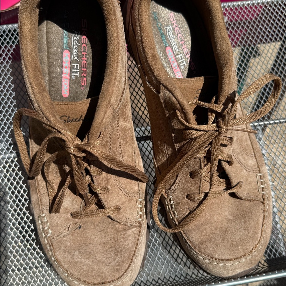 Skechers Tan Relaxed Fit Shoes